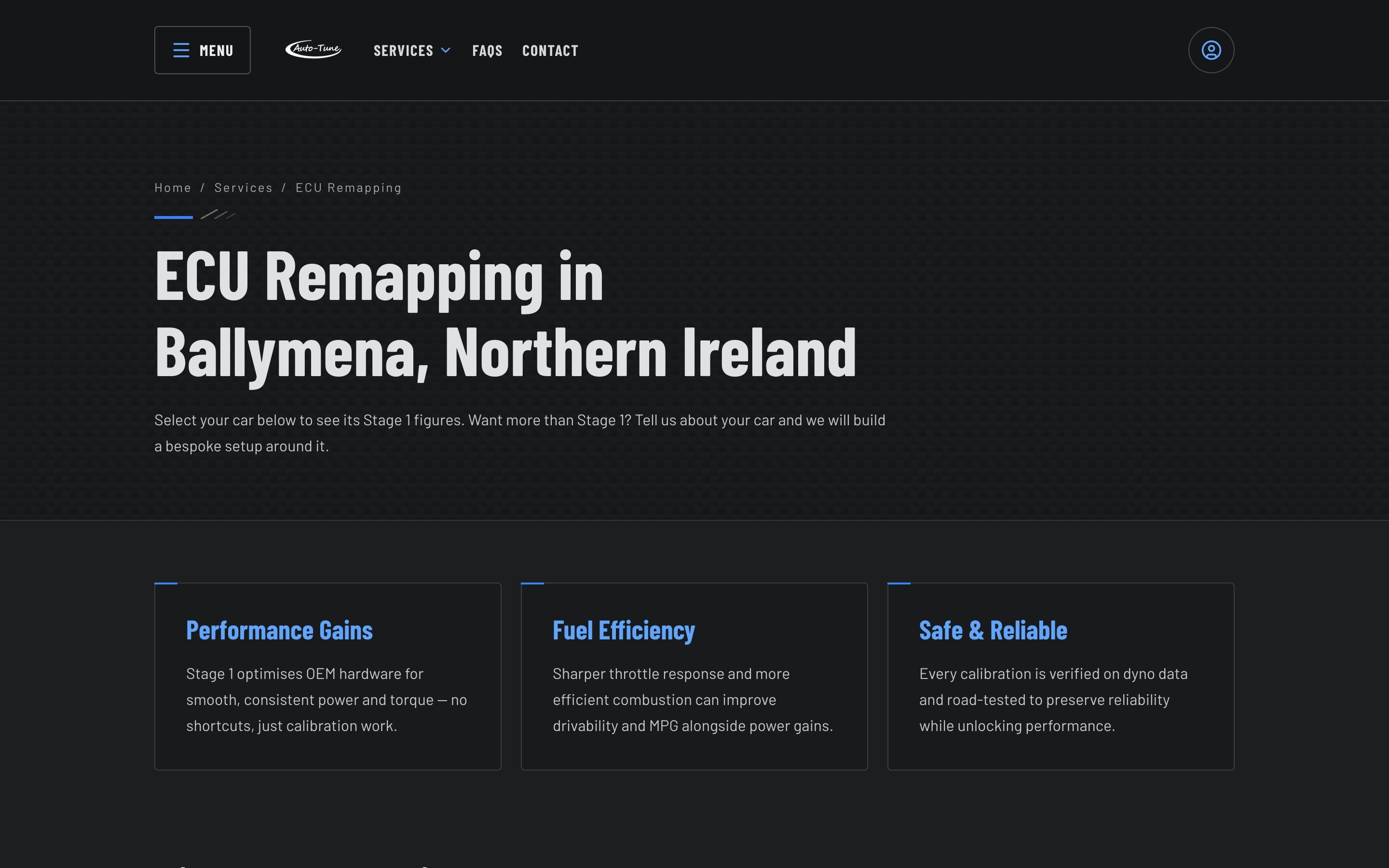 Auto-Tune ECU remapping service page